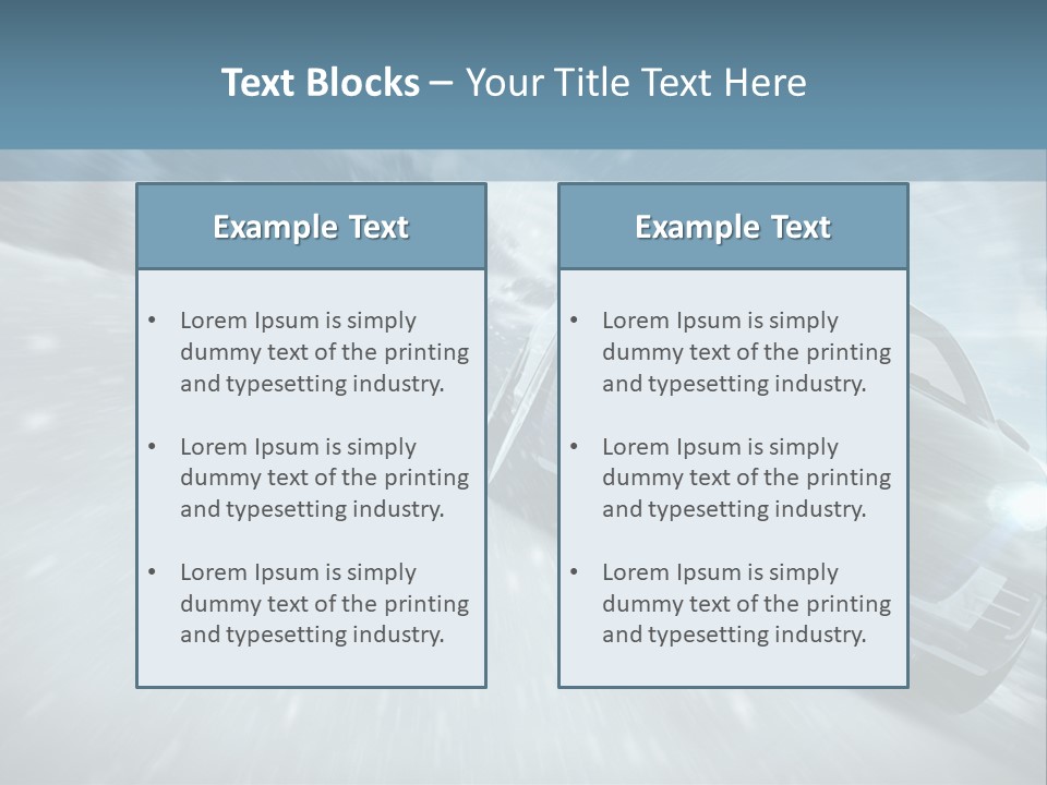 Winterurlaub Reifenwerkstatt Eis PowerPoint Template