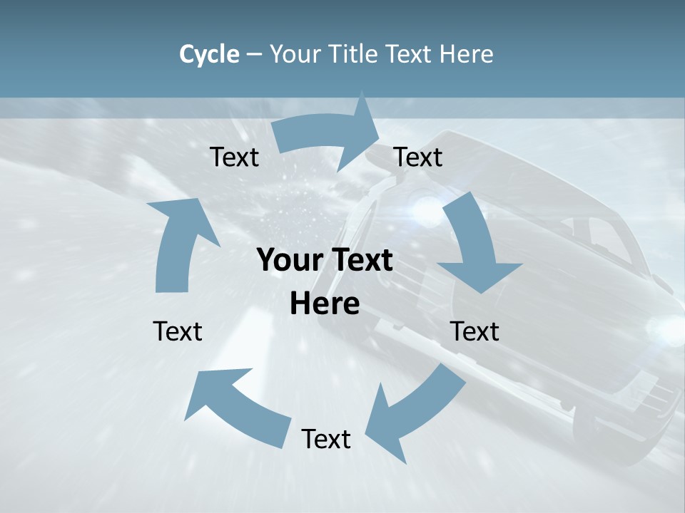 Winterurlaub Reifenwerkstatt Eis PowerPoint Template