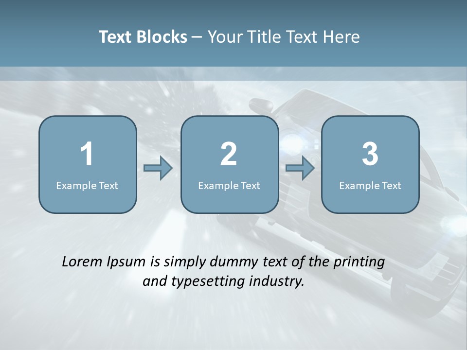 Winterurlaub Reifenwerkstatt Eis PowerPoint Template