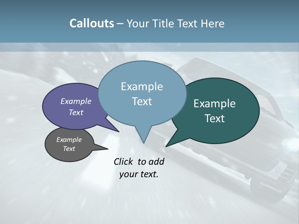 Winterurlaub Reifenwerkstatt Eis PowerPoint Template