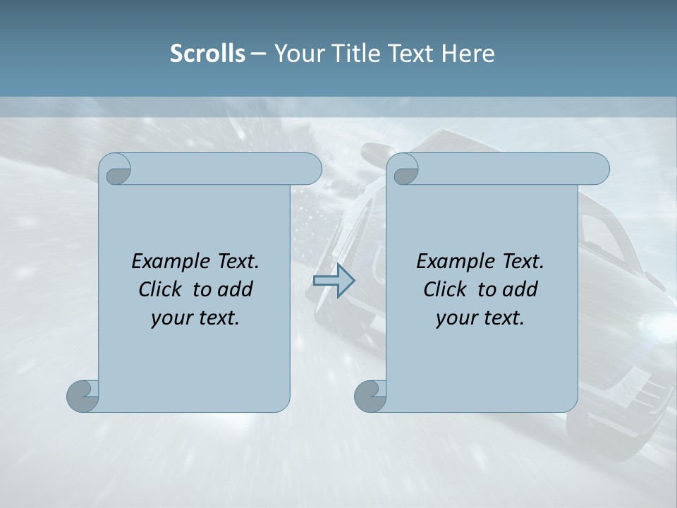 Winterurlaub Reifenwerkstatt Eis PowerPoint Template