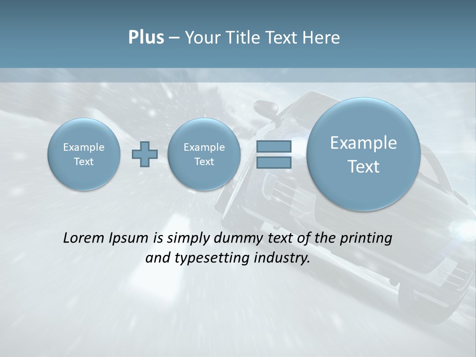 Winterurlaub Reifenwerkstatt Eis PowerPoint Template