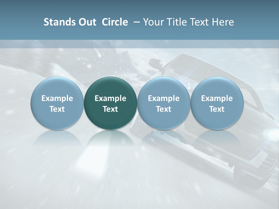 Winterurlaub Reifenwerkstatt Eis PowerPoint Template