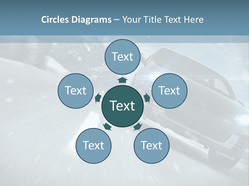 Winterurlaub Reifenwerkstatt Eis PowerPoint Template