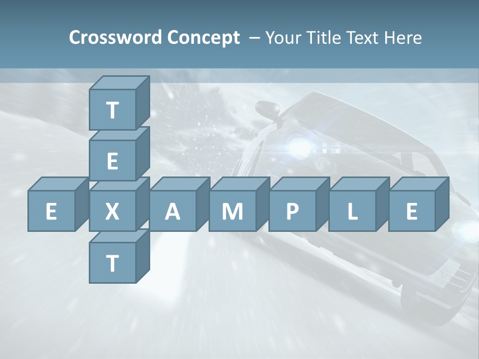 Winterurlaub Reifenwerkstatt Eis PowerPoint Template