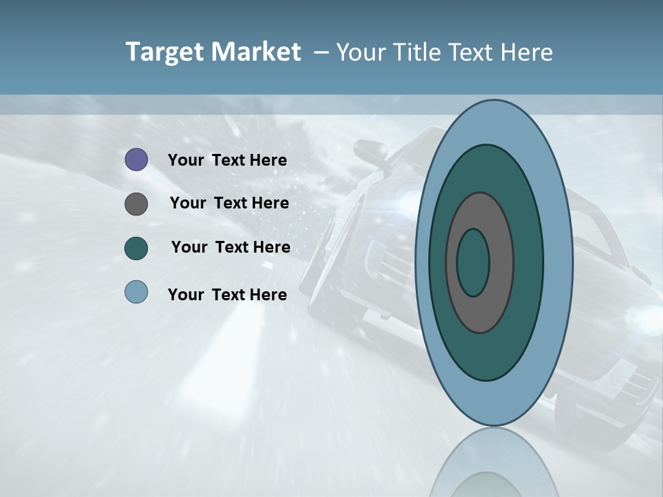 Winterurlaub Reifenwerkstatt Eis PowerPoint Template