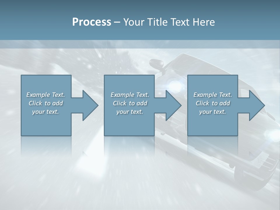 Winterurlaub Reifenwerkstatt Eis PowerPoint Template