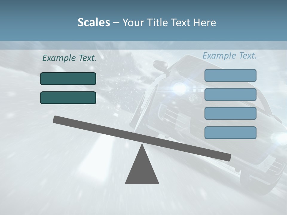 Winterurlaub Reifenwerkstatt Eis PowerPoint Template