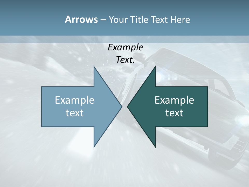 Winterurlaub Reifenwerkstatt Eis PowerPoint Template