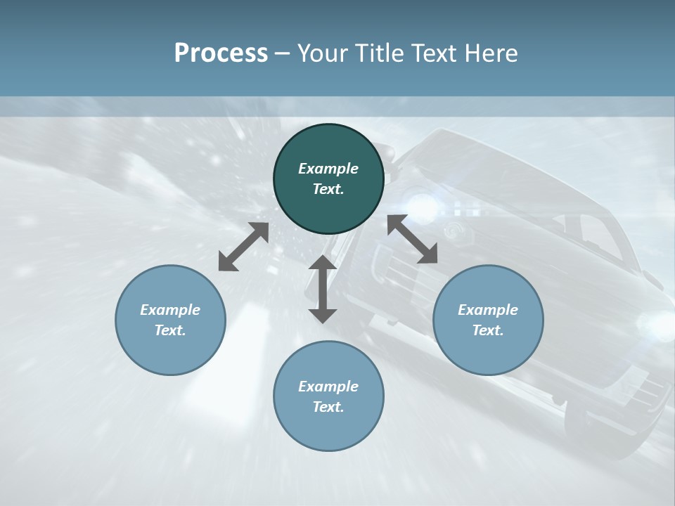 Winterurlaub Reifenwerkstatt Eis PowerPoint Template