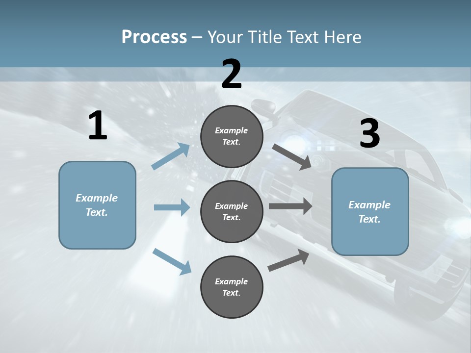 Winterurlaub Reifenwerkstatt Eis PowerPoint Template