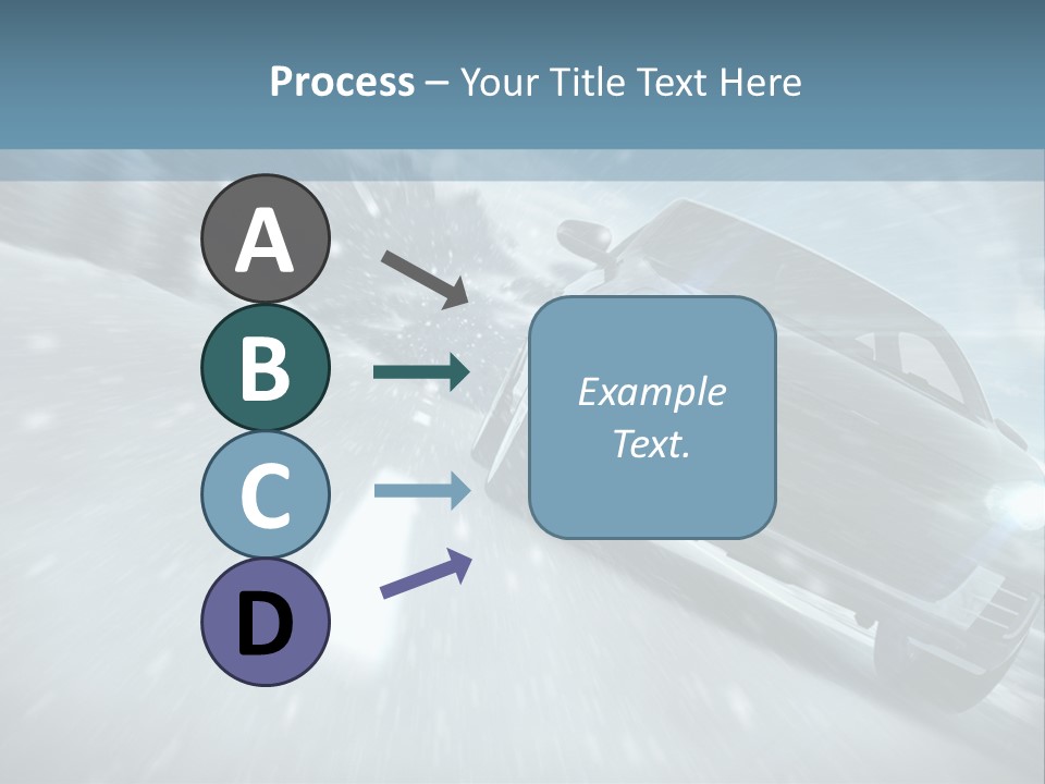 Winterurlaub Reifenwerkstatt Eis PowerPoint Template