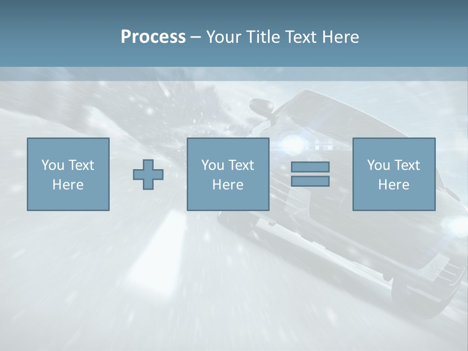 Winterurlaub Reifenwerkstatt Eis PowerPoint Template
