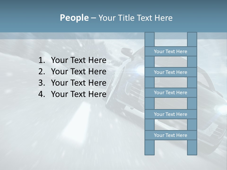 Winterurlaub Reifenwerkstatt Eis PowerPoint Template