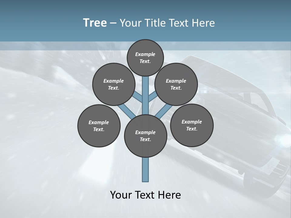 Winterurlaub Reifenwerkstatt Eis PowerPoint Template