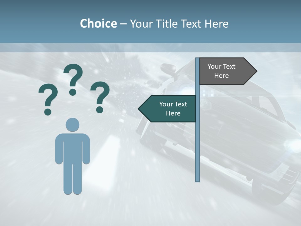 Winterurlaub Reifenwerkstatt Eis PowerPoint Template