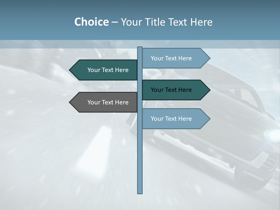 Winterurlaub Reifenwerkstatt Eis PowerPoint Template