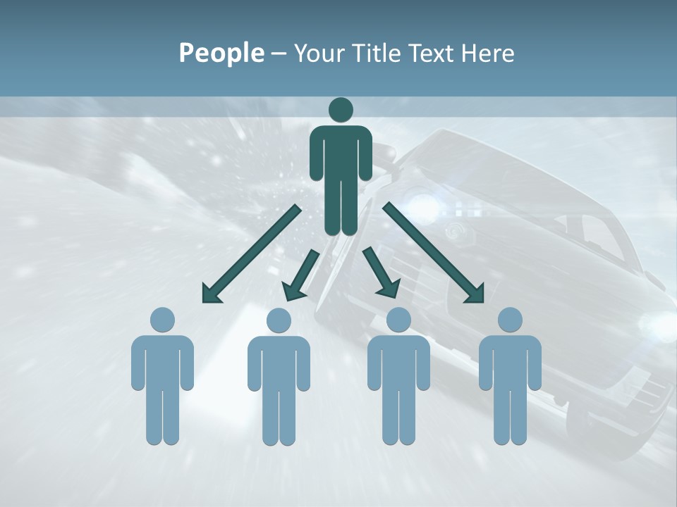 Winterurlaub Reifenwerkstatt Eis PowerPoint Template