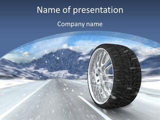 Kfzservice Sicherheitscheck Winter PowerPoint Template