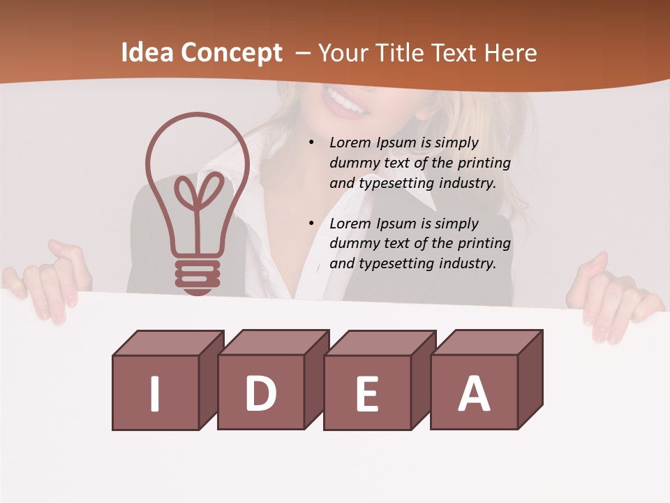 Sign Paper Space PowerPoint Template