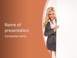 Woman Hot Young PowerPoint Template