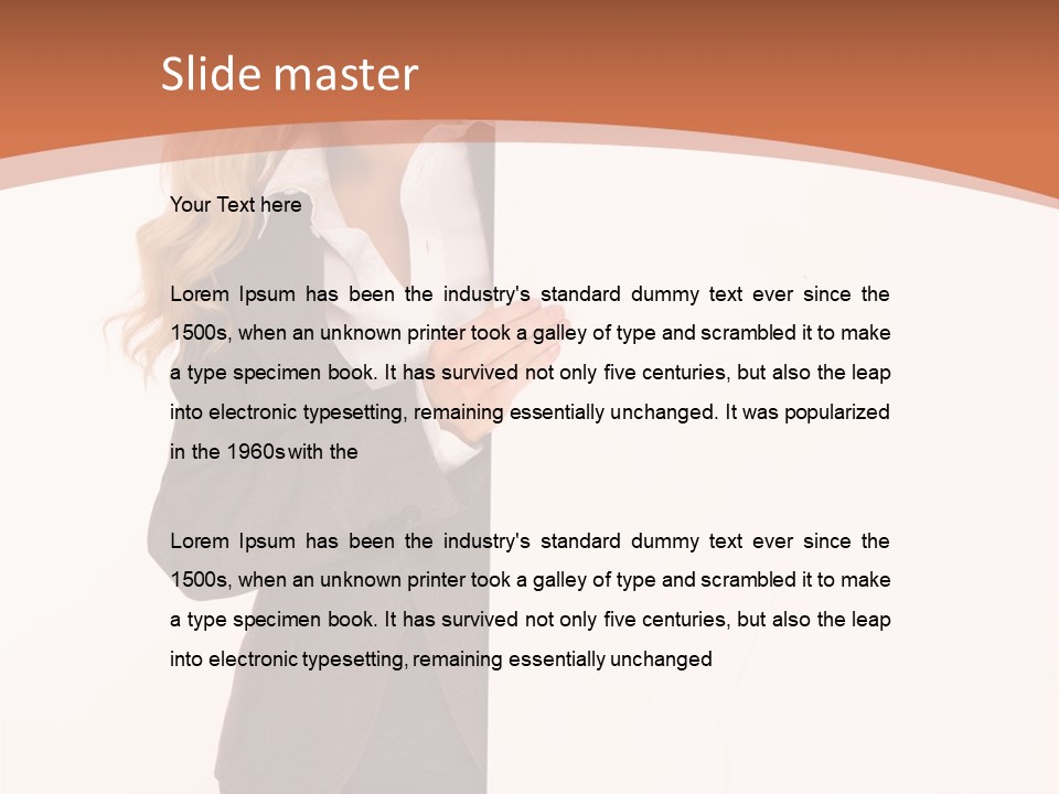 Woman Hot Young PowerPoint Template