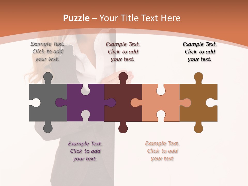 Woman Hot Young PowerPoint Template