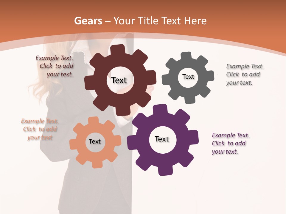 Woman Hot Young PowerPoint Template