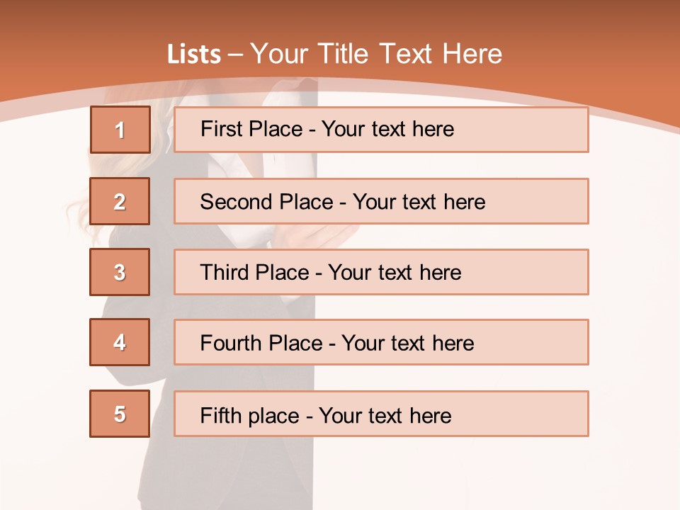 Woman Hot Young PowerPoint Template