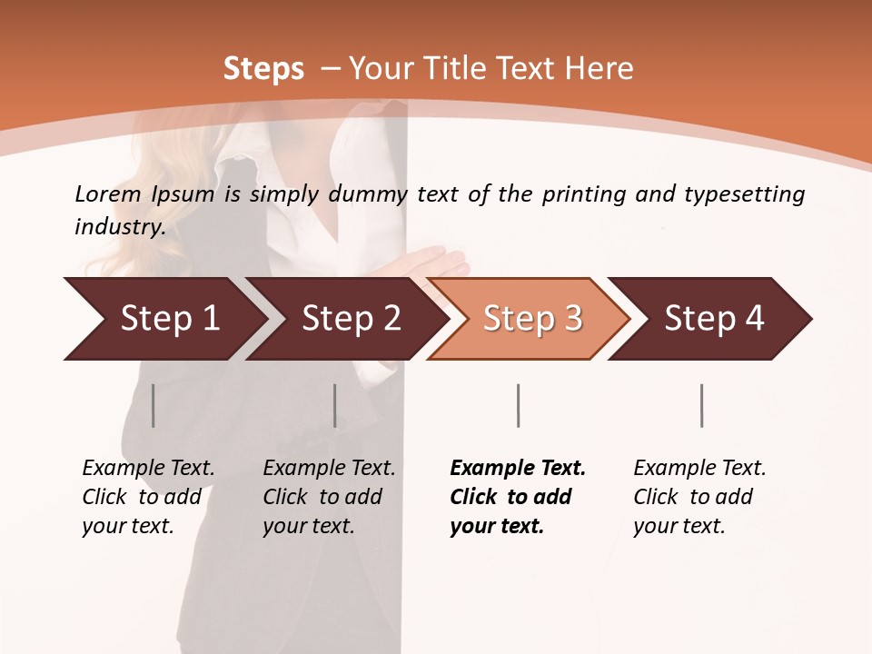 Woman Hot Young PowerPoint Template