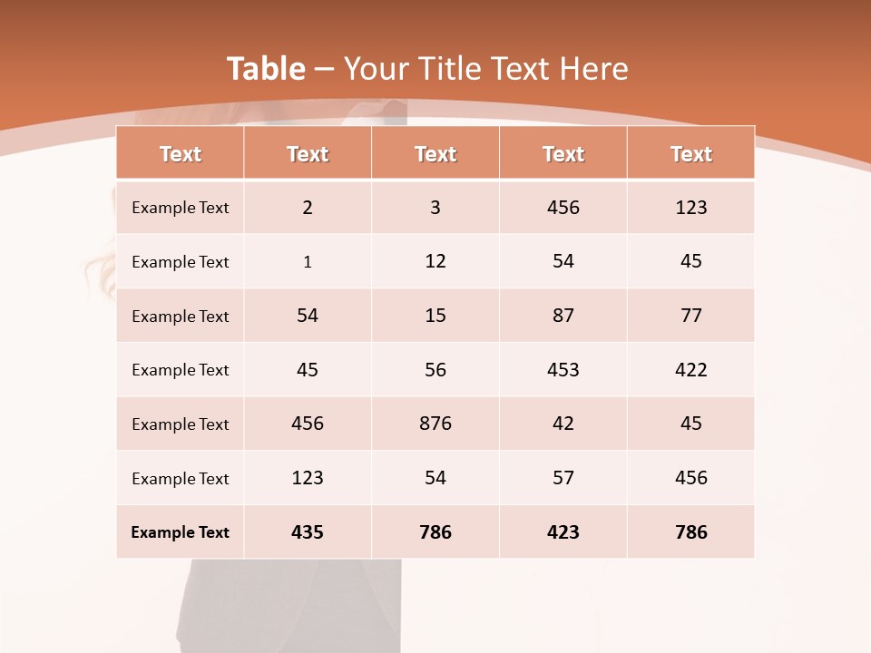 Woman Hot Young PowerPoint Template