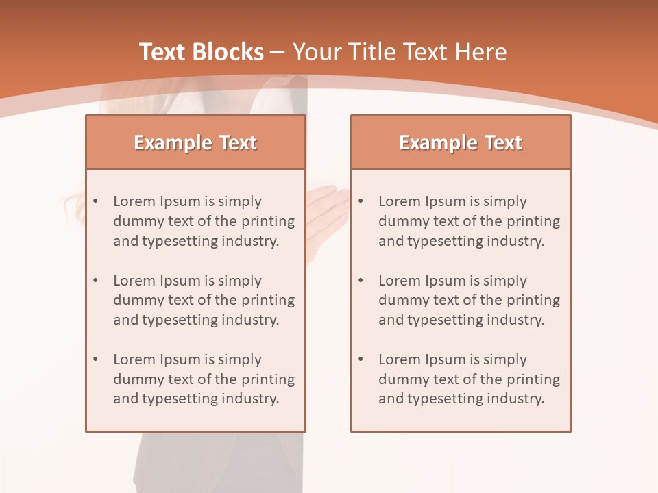 Woman Hot Young PowerPoint Template