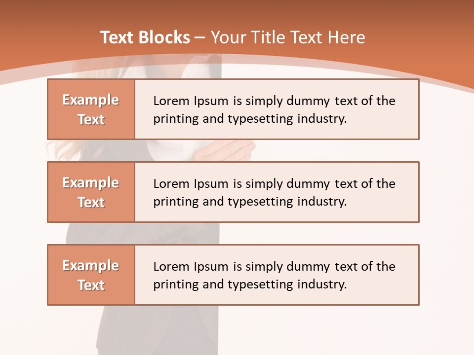 Woman Hot Young PowerPoint Template