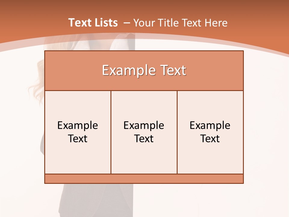 Woman Hot Young PowerPoint Template