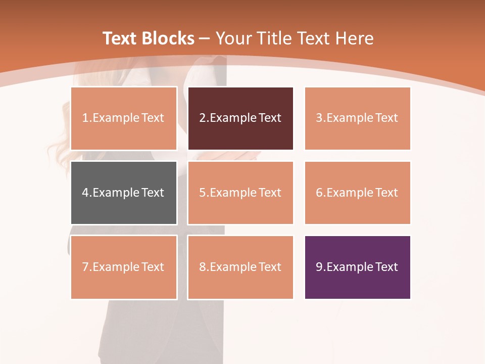 Woman Hot Young PowerPoint Template