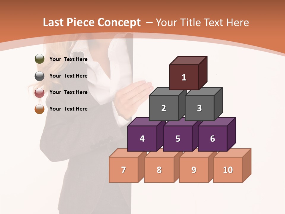 Woman Hot Young PowerPoint Template