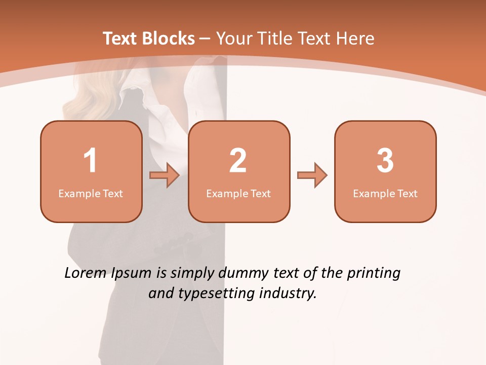 Woman Hot Young PowerPoint Template