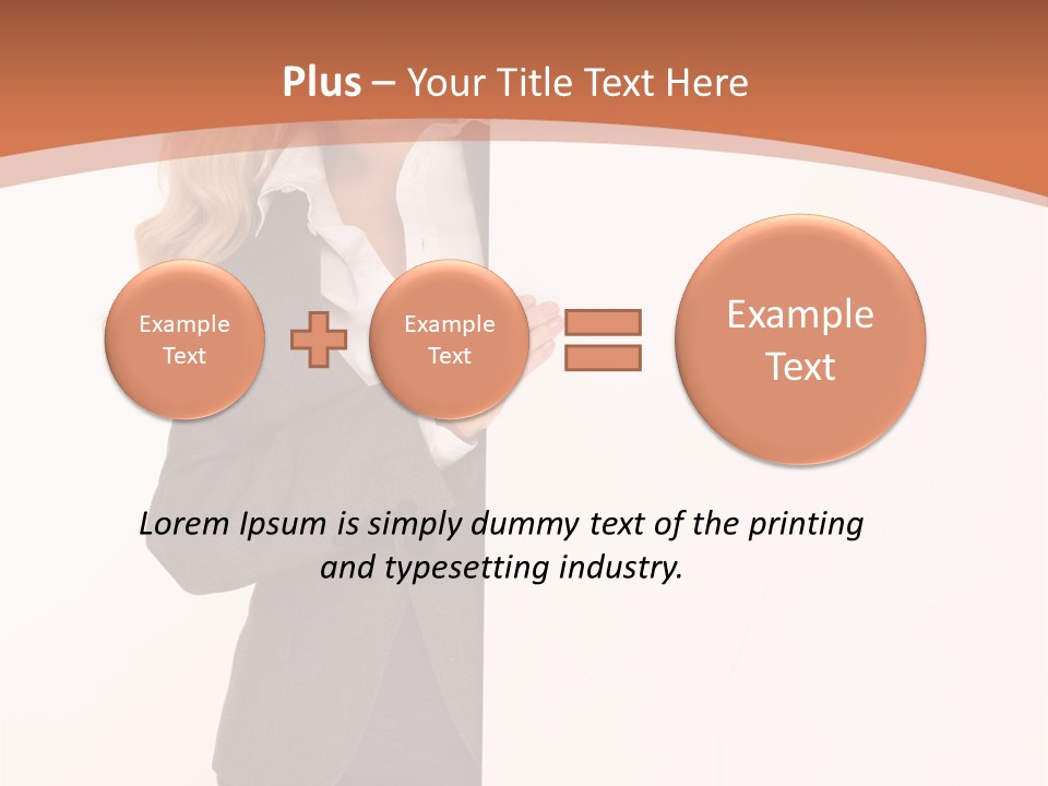 Woman Hot Young PowerPoint Template