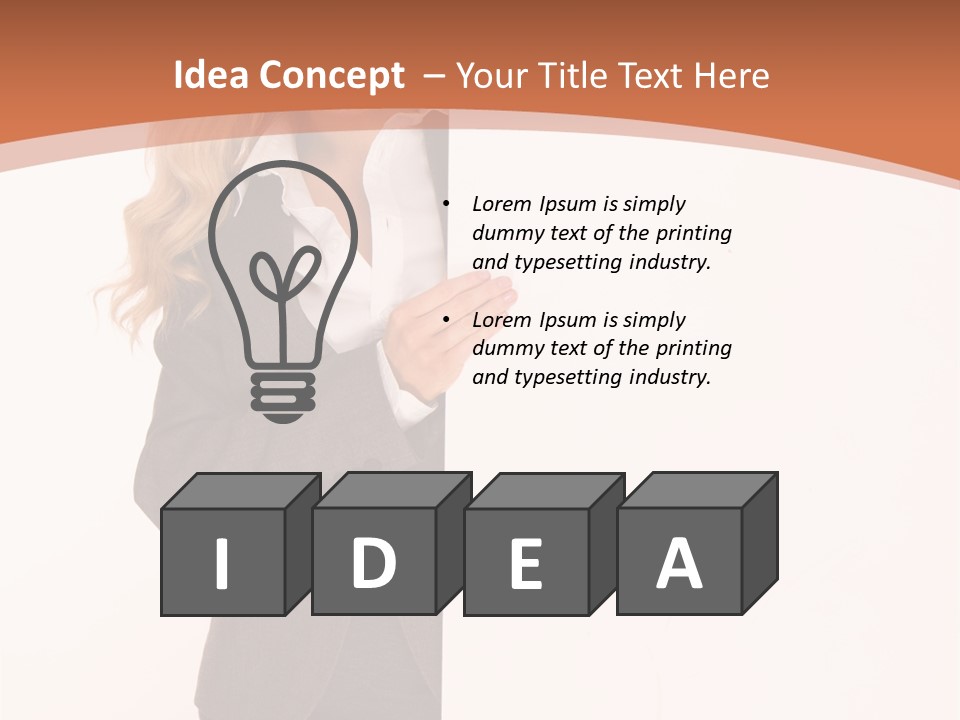 Woman Hot Young PowerPoint Template