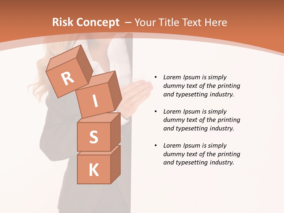 Woman Hot Young PowerPoint Template