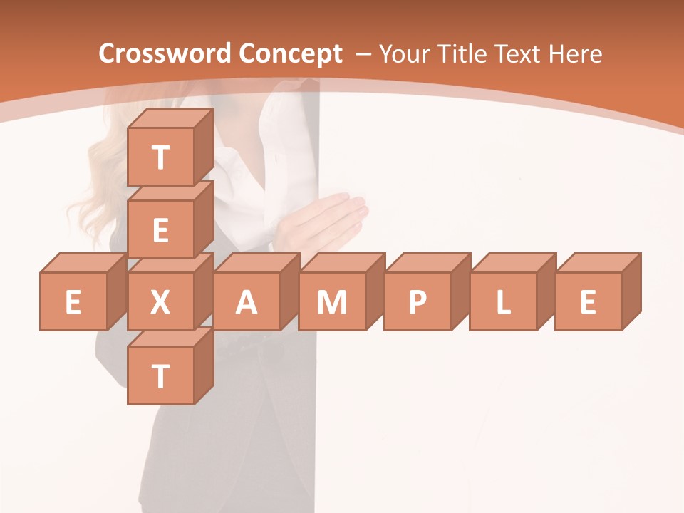 Woman Hot Young PowerPoint Template