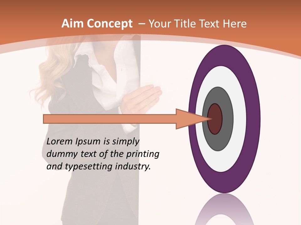 Woman Hot Young PowerPoint Template