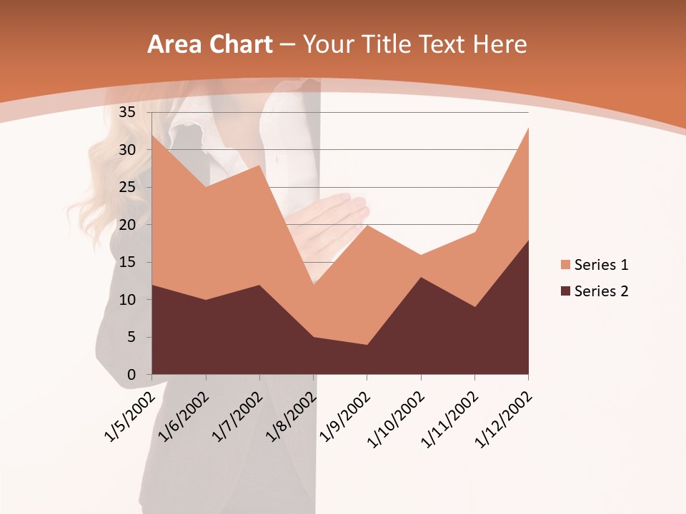 Woman Hot Young PowerPoint Template
