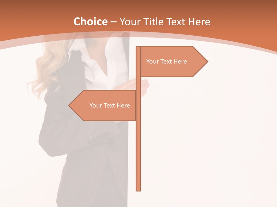 Woman Hot Young PowerPoint Template