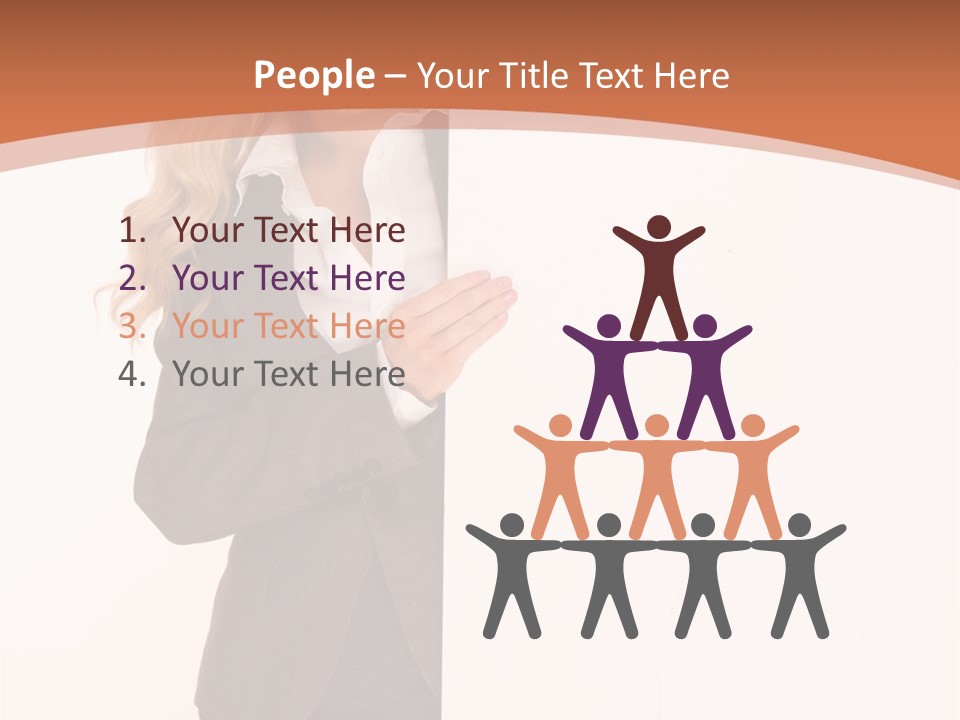 Woman Hot Young PowerPoint Template