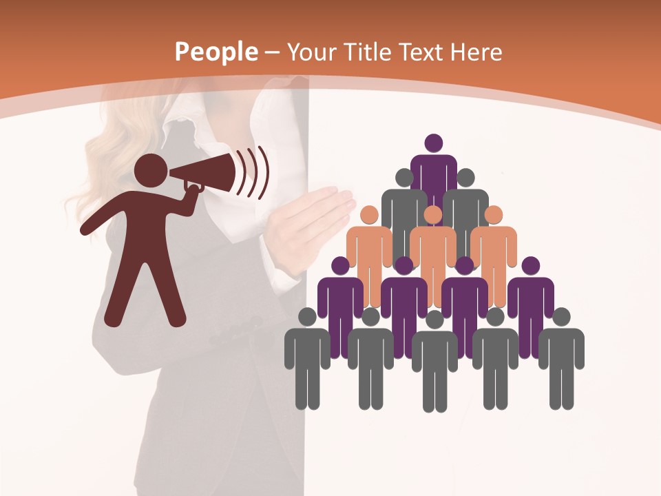 Woman Hot Young PowerPoint Template