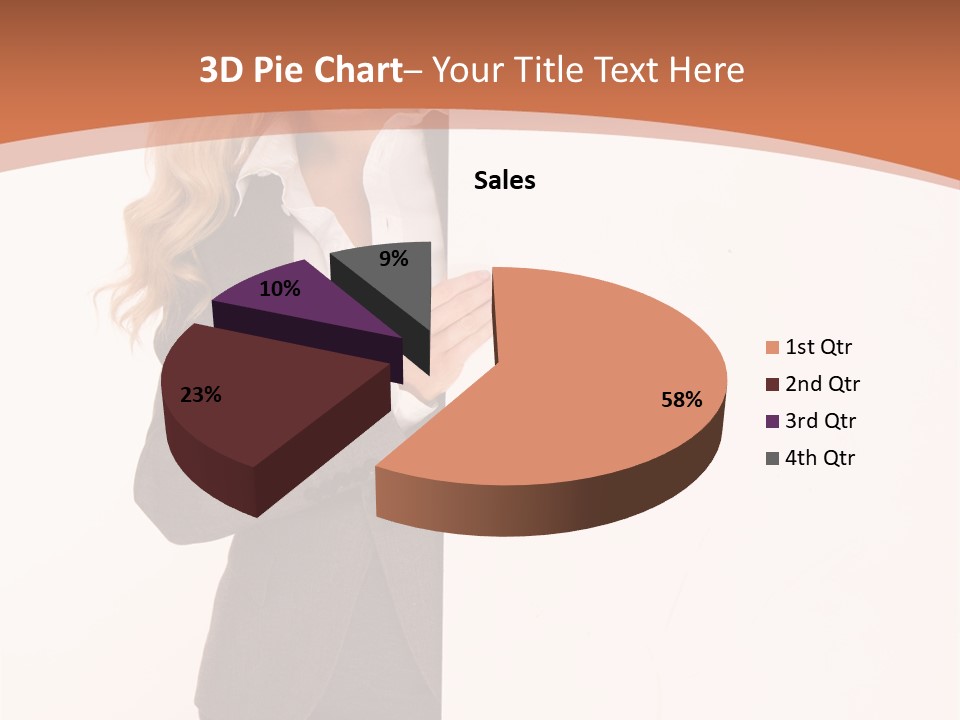 Woman Hot Young PowerPoint Template