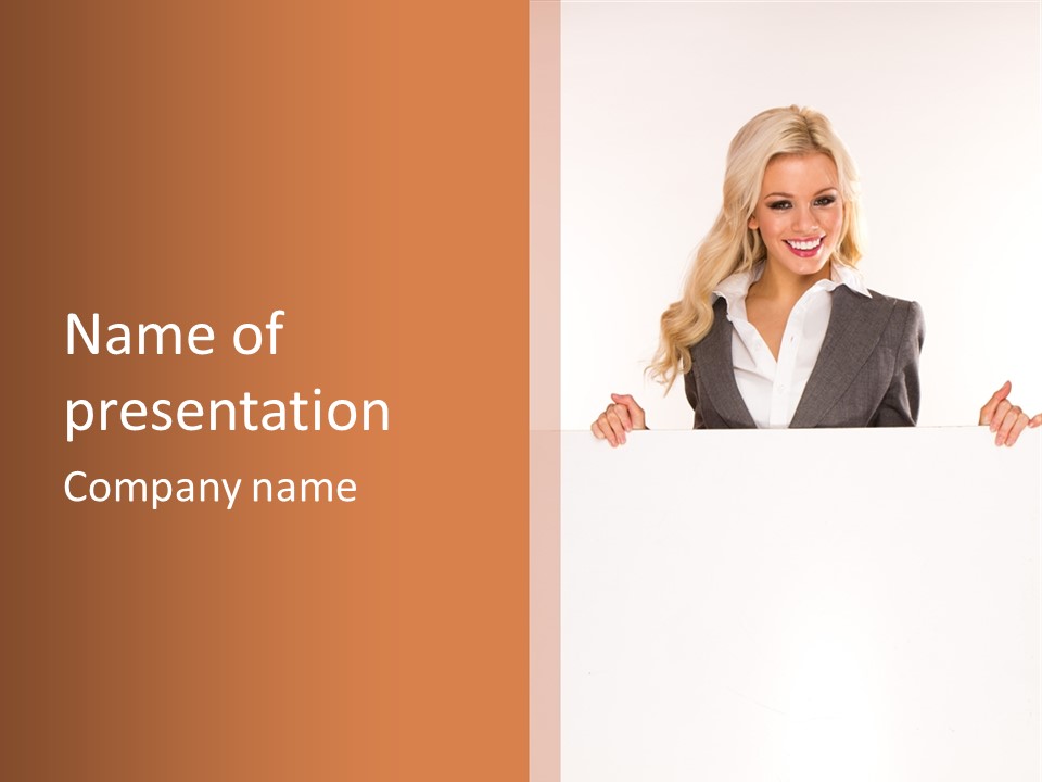 Displaying Sheet Billboard PowerPoint Template