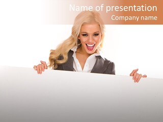 Sheet Model Copyspace PowerPoint Template