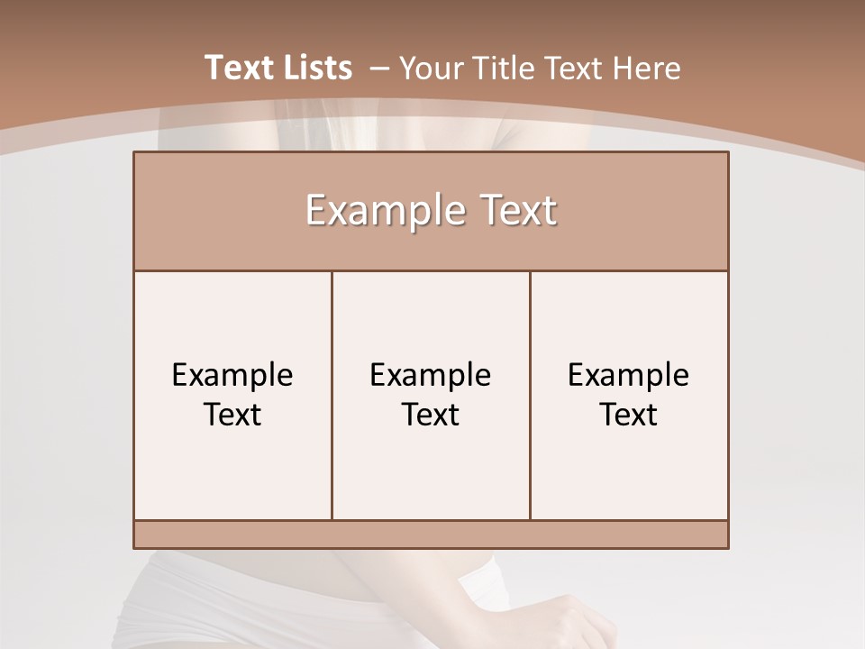 Pants Spa Purity PowerPoint Template